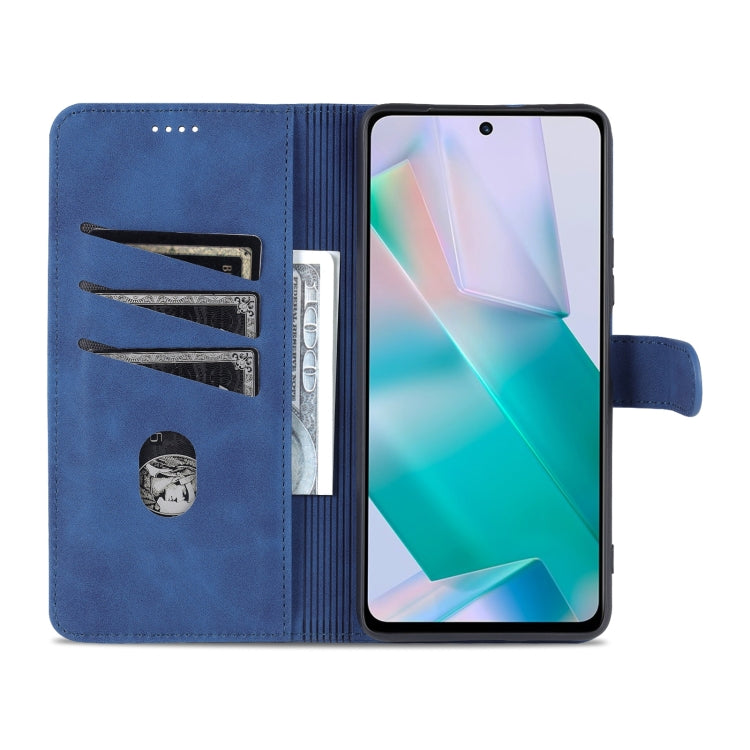 For vivo T1 5G AZNS Skin Feel Calf Texture Horizontal Flip Leather Phone Case