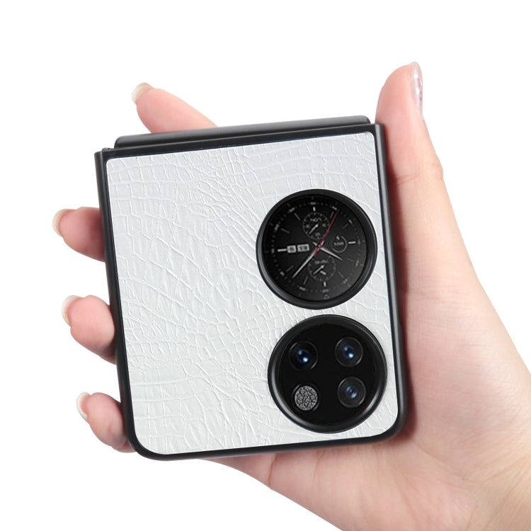 For Huawei P50 Pocket Crocodile Texture Folding Phone Case