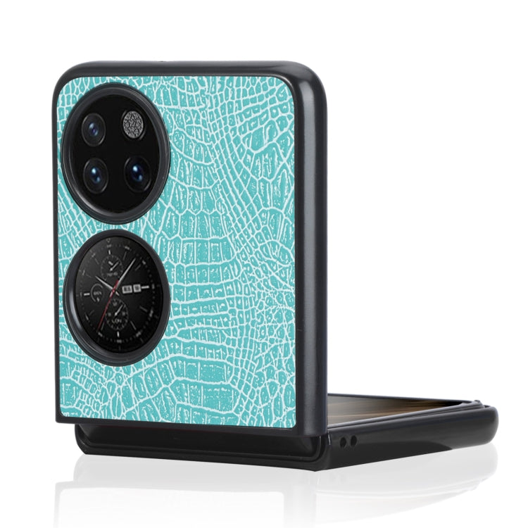 For Huawei P50 Pocket Crocodile Texture Folding Phone Case