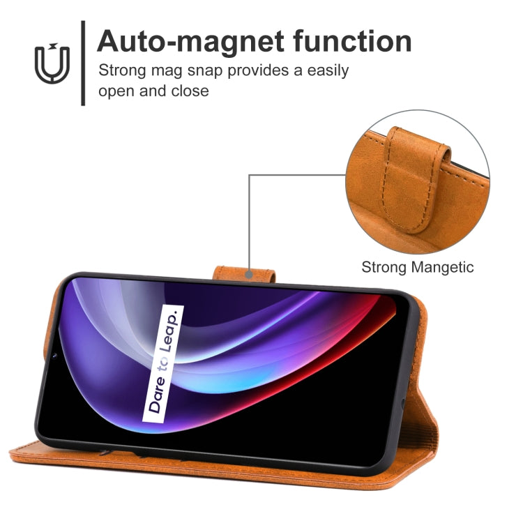 For OPPO Realme V11s 5G Leather Phone Case