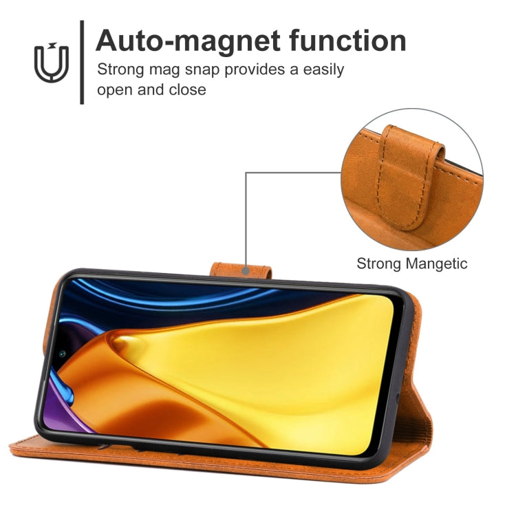 Leather Phone Case For Xiaomi Poco M3