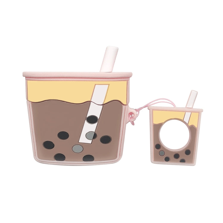 For AirPods Pro Pearl Milk Tea Silicone Wireless Earphone Protective Case
