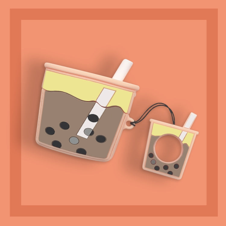 For AirPods Pro Pearl Milk Tea Silicone Wireless Earphone Protective Case