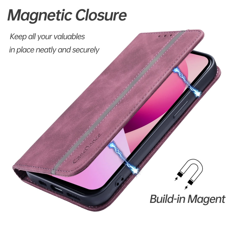 For iPhone XR Splicing Skin Feel Magnetic Leather Phone Case
