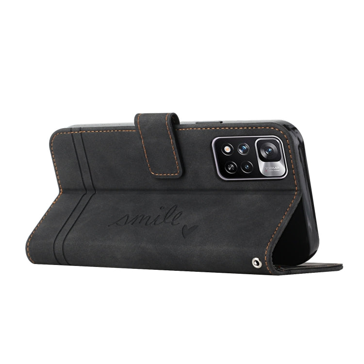 For Xiaomi Redmi Note 11 Pro Retro Skin Feel Horizontal Flip Soft TPU + PU Leather Phone Case