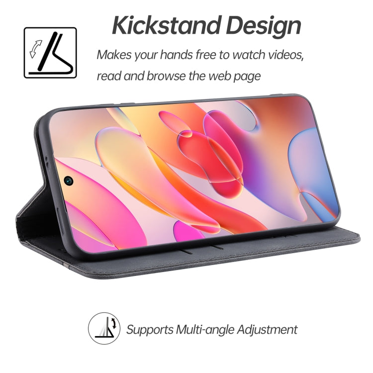 For Xiaomi Redmi K40 Pro Splicing Skin Feel Magnetic Leather Phone Case