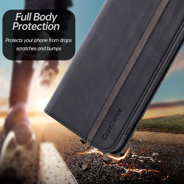 For Xiaomi Redmi Note 10 4G Splicing Skin Feel Magnetic Leather Phone Case