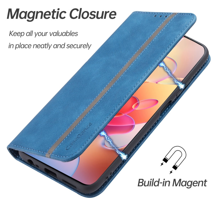 For Xiaomi Redmi Note 10 Pro 4G Splicing Skin Feel Magnetic Leather Phone Case
