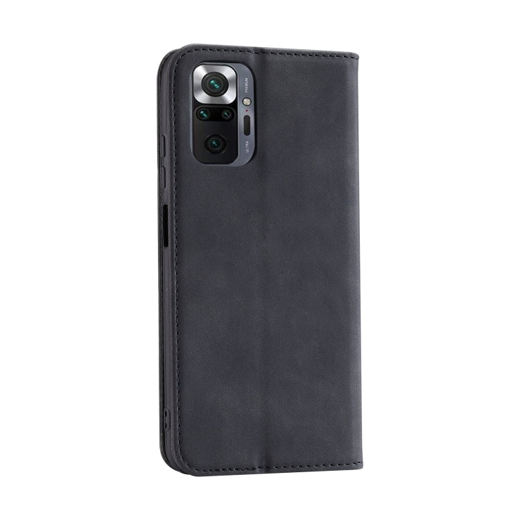 For Xiaomi Redmi Note 10 Pro 4G Splicing Skin Feel Magnetic Leather Phone Case