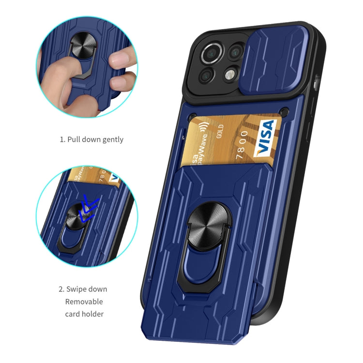 For Xiaomi Mi 11 Lite Sliding Camshield Card Phone Case