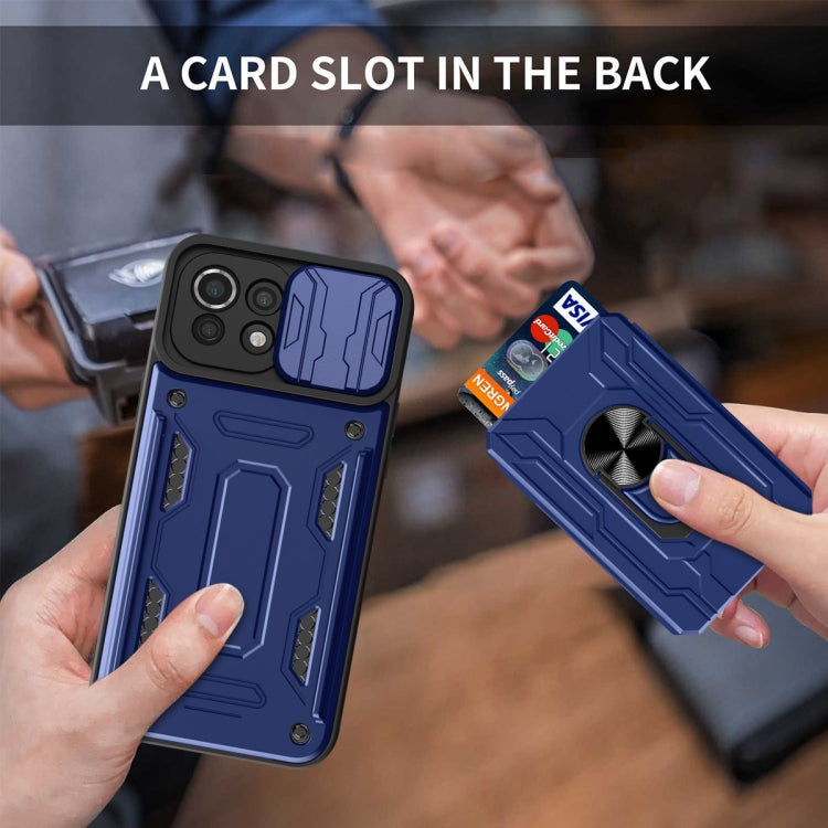 For Xiaomi Mi 11 Lite Sliding Camshield Card Phone Case