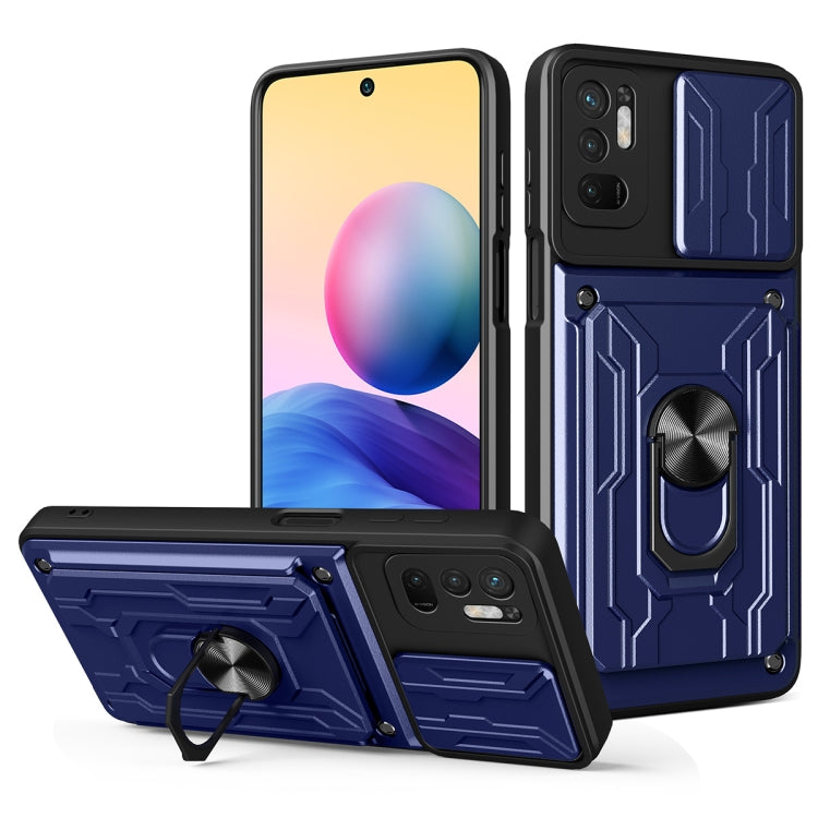 For Xiaomi Redmi Note 10 5G Sliding Camshield Card Phone Case