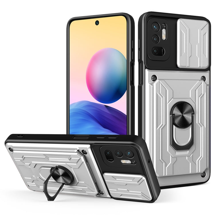 For Xiaomi Redmi Note 10 5G Sliding Camshield Card Phone Case