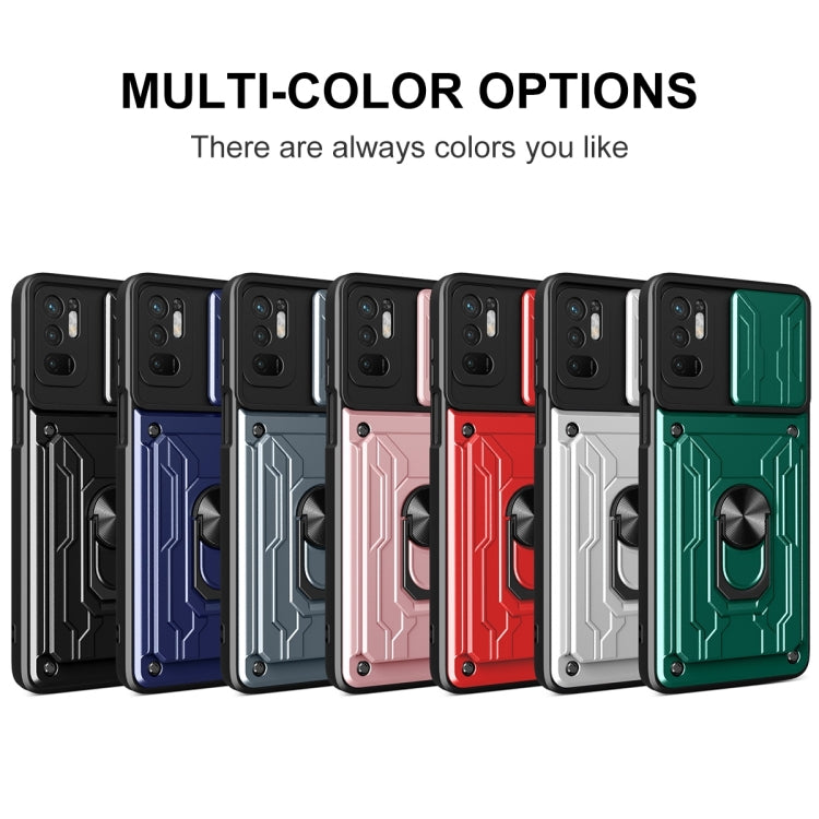 For Xiaomi Redmi Note 10 5G Sliding Camshield Card Phone Case