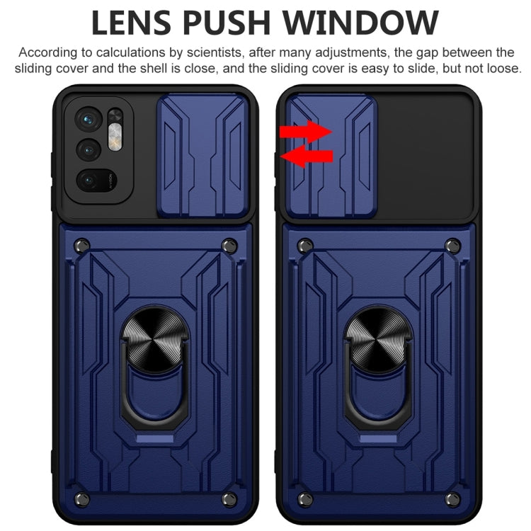 For Xiaomi Redmi Note 10 5G Sliding Camshield Card Phone Case
