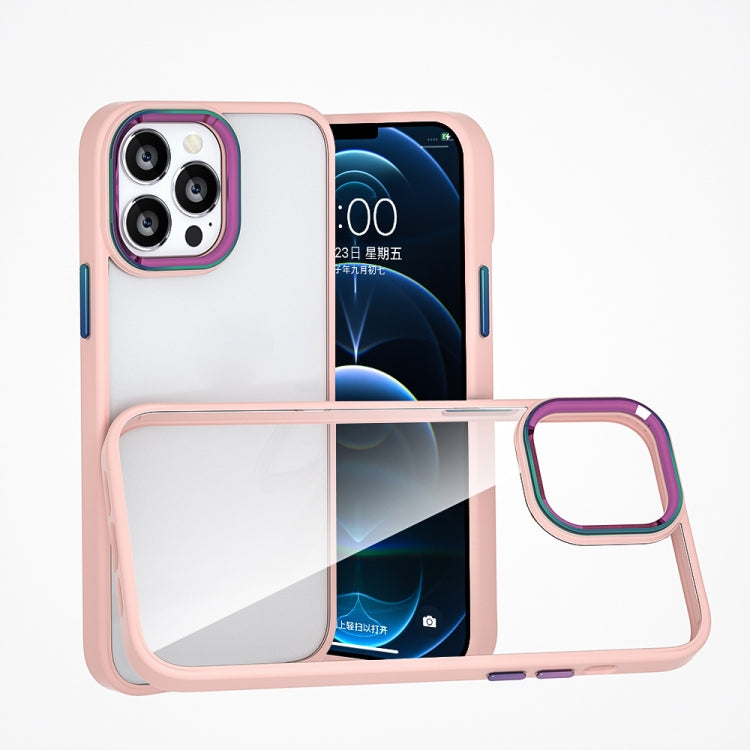 For iPhone 13 Pro Colorful Metal Lens Ring Phone Case