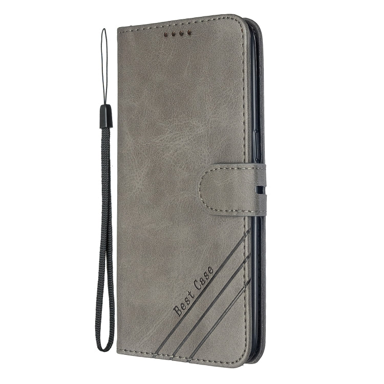 For OPPO Realme 3 Stitching Style 2-Color Cow Texture Horizontal Flip PU Leather Case with Holder & Card Slot & Lanyard