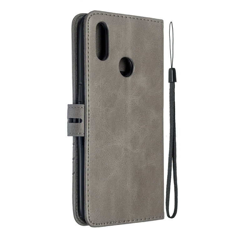 For OPPO Realme 3 Stitching Style 2-Color Cow Texture Horizontal Flip PU Leather Case with Holder & Card Slot & Lanyard