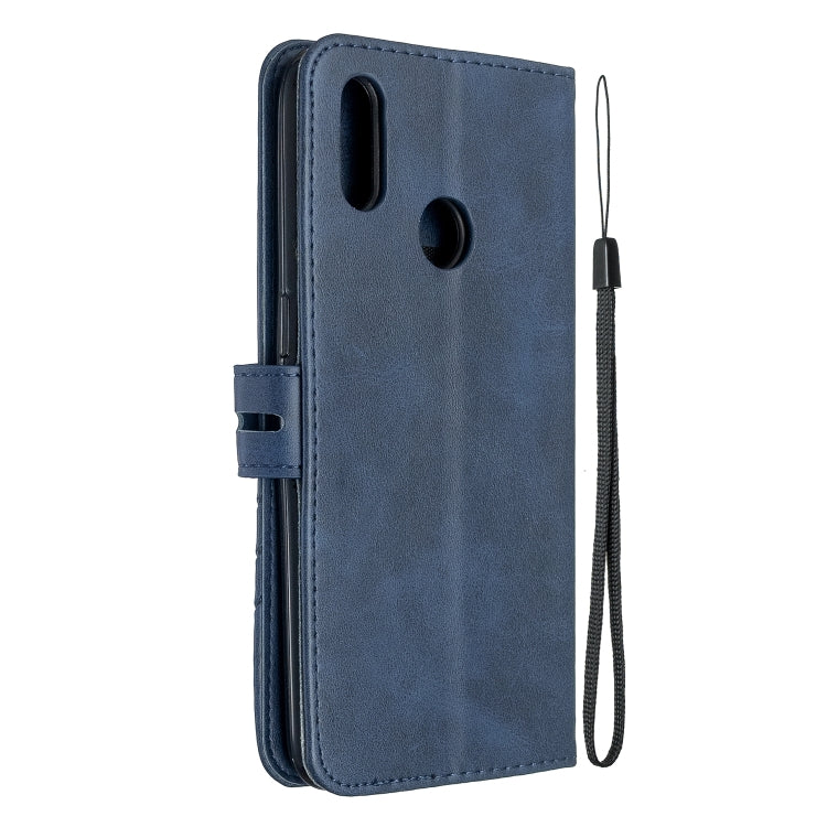 For OPPO Realme 3 Stitching Style 2-Color Cow Texture Horizontal Flip PU Leather Case with Holder & Card Slot & Lanyard