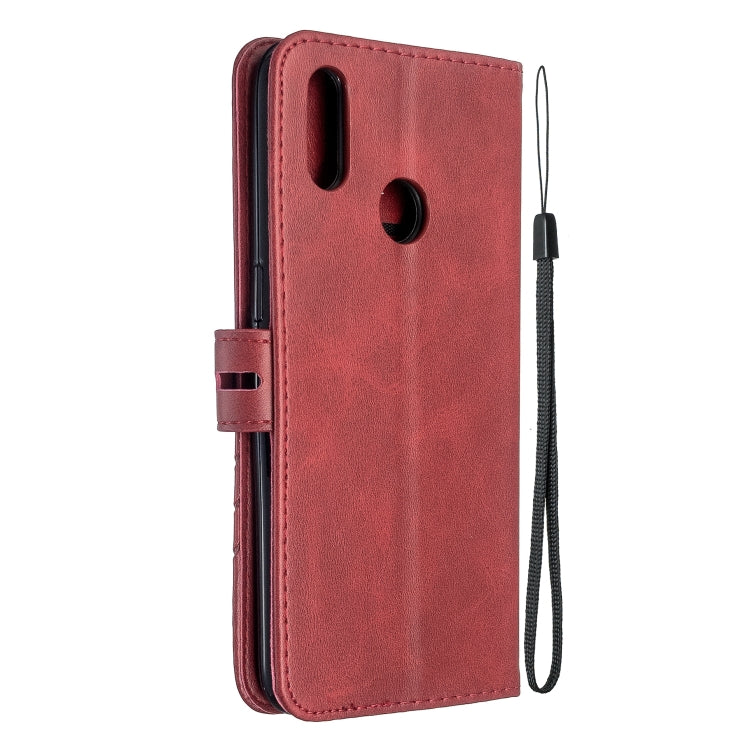For OPPO Realme 3 Stitching Style 2-Color Cow Texture Horizontal Flip PU Leather Case with Holder & Card Slot & Lanyard