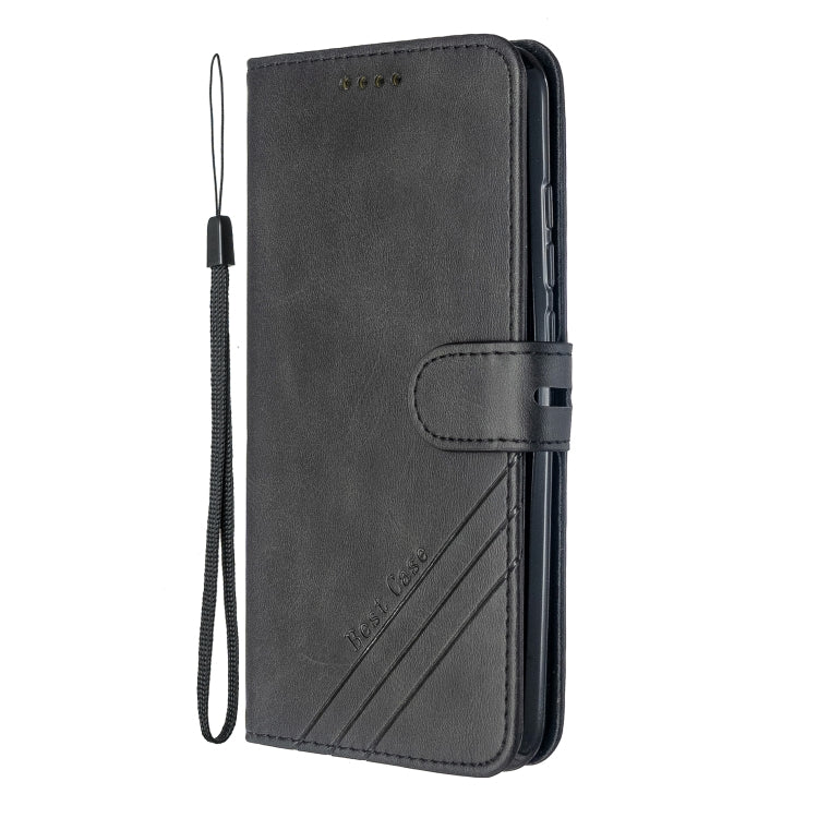 For Xiaomi Redmi 8 / 8A Stitching Style 2-Color Cow Texture Horizontal Flip PU Leather Case with Holder & Card Slot & Lanyard