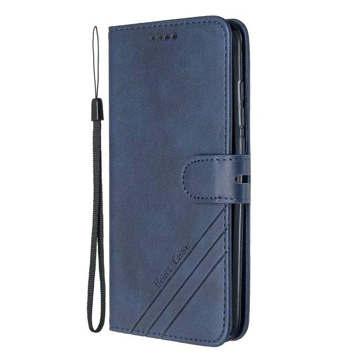 For Xiaomi Redmi 8 / 8A Stitching Style 2-Color Cow Texture Horizontal Flip PU Leather Case with Holder & Card Slot & Lanyard