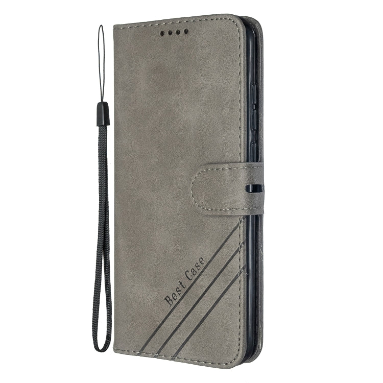 For Xiaomi Redmi Note 8T Stitching Style 2-Color Cow Texture Horizontal Flip PU Leather Case with Holder & Card Slot & Lanyard