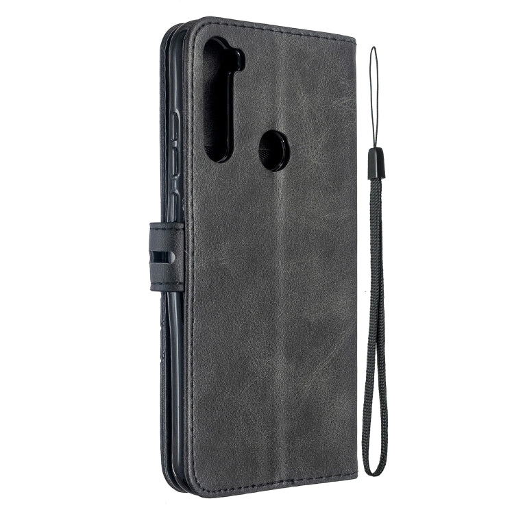 For Xiaomi Redmi Note 8T Stitching Style 2-Color Cow Texture Horizontal Flip PU Leather Case with Holder & Card Slot & Lanyard