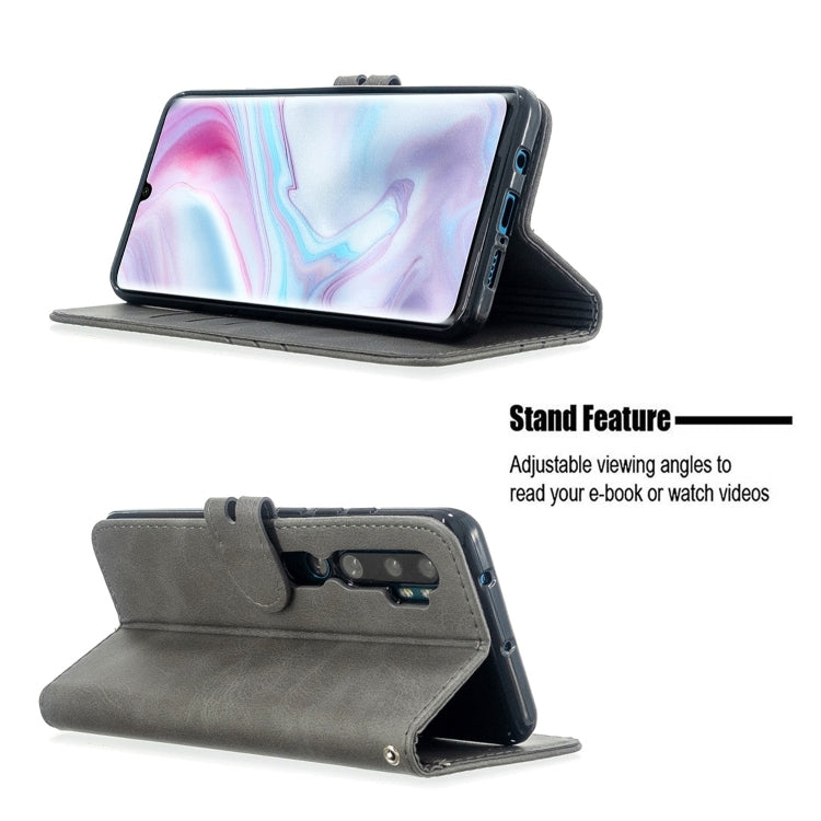 For Xiaomi CC9 Pro / Note 10 Pro Stitching Style 2-Color Cow Texture Horizontal Flip PU Leather Case with Holder & Card Slot & Lanyard