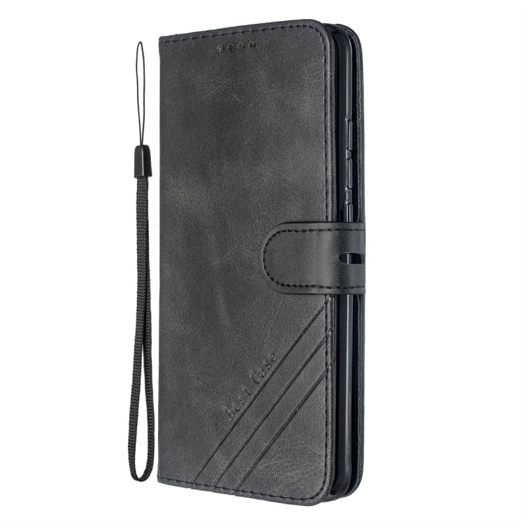 For Xiaomi CC9 Pro / Note 10 Pro Stitching Style 2-Color Cow Texture Horizontal Flip PU Leather Case with Holder & Card Slot & Lanyard