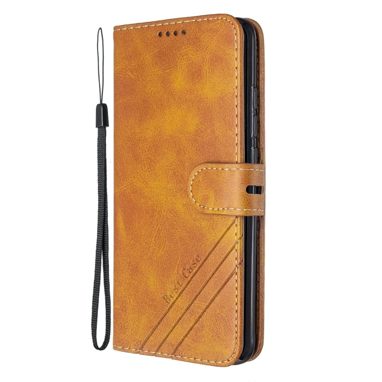 For Xiaomi CC9 Pro / Note 10 Pro Stitching Style 2-Color Cow Texture Horizontal Flip PU Leather Case with Holder & Card Slot & Lanyard