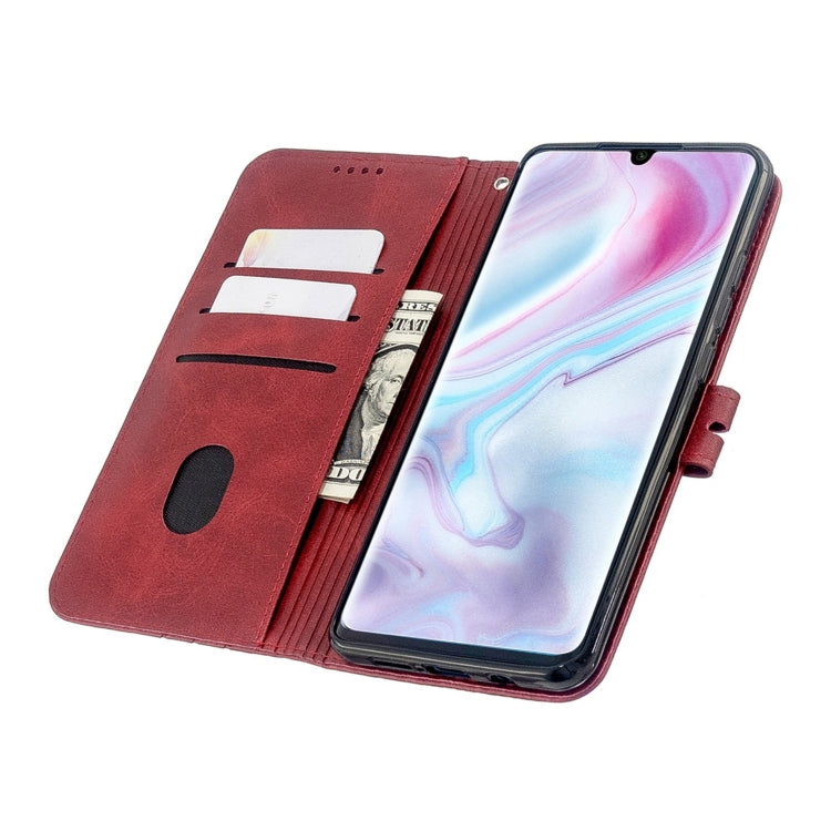 For Xiaomi CC9 Pro / Note 10 Pro Stitching Style 2-Color Cow Texture Horizontal Flip PU Leather Case with Holder & Card Slot & Lanyard
