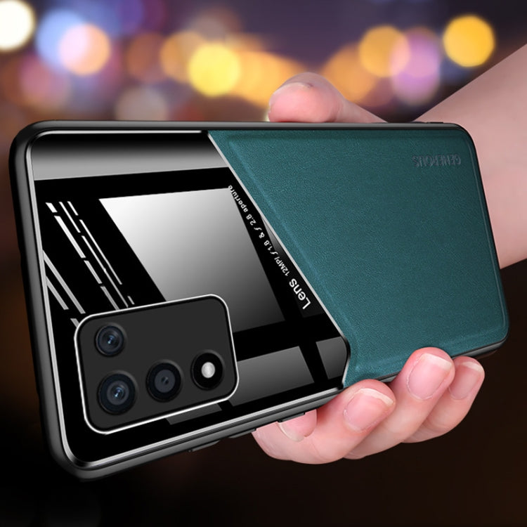 For OPPO K9s All-inclusive Leather + Organic Glass Phone Case