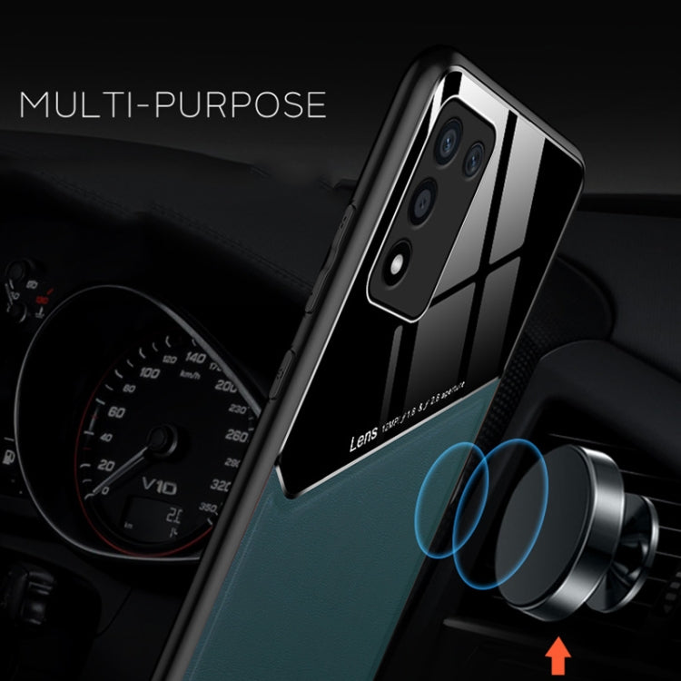 For OPPO K9s All-inclusive Leather + Organic Glass Phone Case