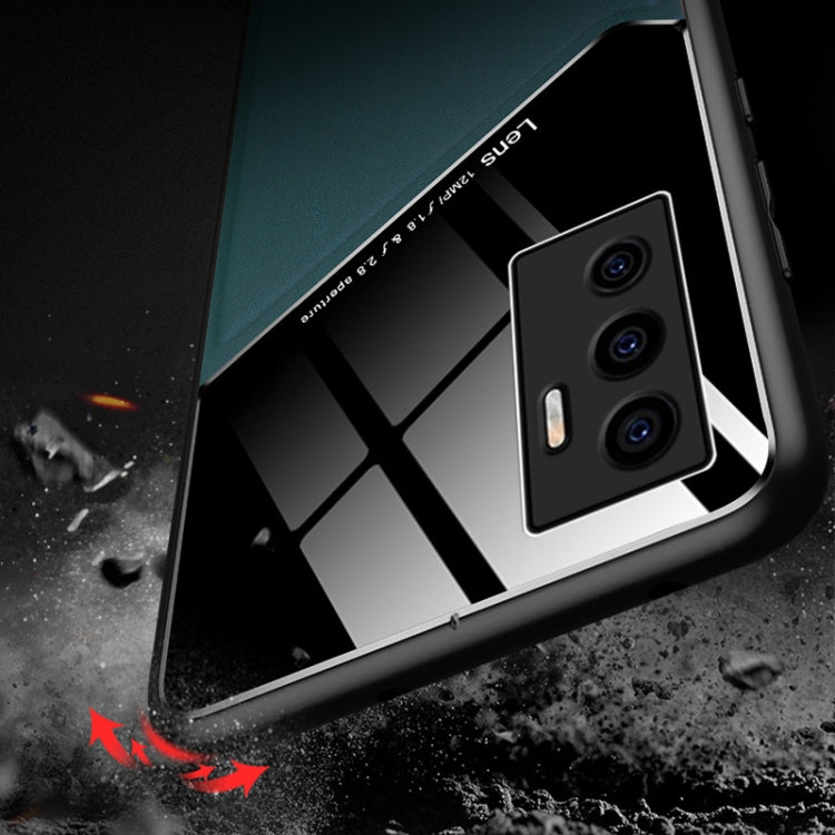 For vivo S10e All-inclusive Leather + Organic Glass Phone Case