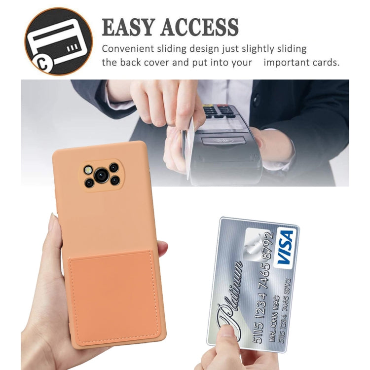 For Xiaomi Poco X3 / Poco X3 NFC Liquid Silicone Skin Feel Shockproof Phone Case with Card Slot