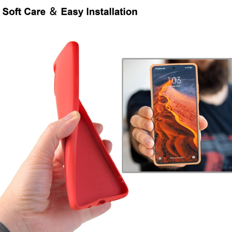 For Xiaomi Poco X3 / Poco X3 NFC Liquid Silicone Skin Feel Shockproof Phone Case with Card Slot