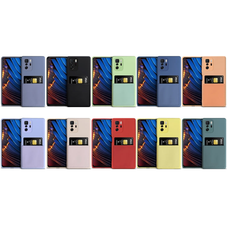 For Xiaomi Redmi Note 10 Pro 5G / Poco X3 GT Liquid Silicone Skin Feel Shockproof Phone Case with Card Slot