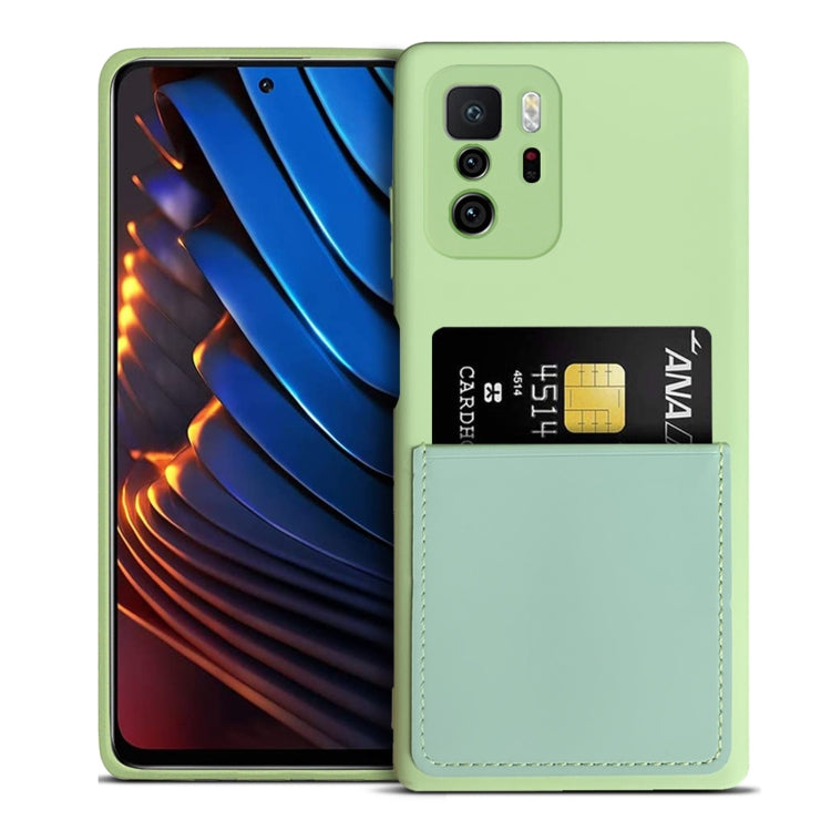 For Xiaomi Redmi Note 10 Pro 5G / Poco X3 GT Liquid Silicone Skin Feel Shockproof Phone Case with Card Slot