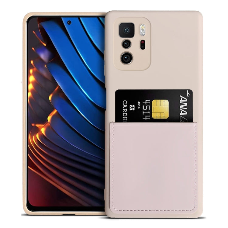 For Xiaomi Redmi Note 10 Pro 5G / Poco X3 GT Liquid Silicone Skin Feel Shockproof Phone Case with Card Slot