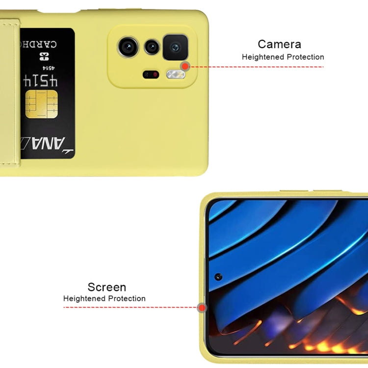 For Xiaomi Redmi Note 10 Pro 5G / Poco X3 GT Liquid Silicone Skin Feel Shockproof Phone Case with Card Slot