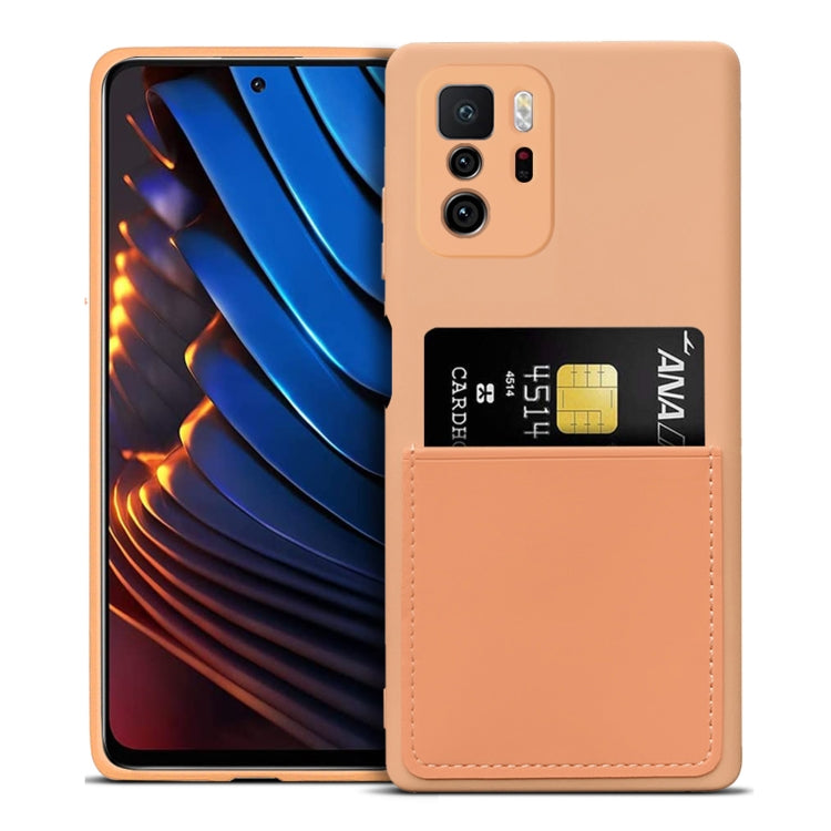 For Xiaomi Redmi Note 10 Pro 5G / Poco X3 GT Liquid Silicone Skin Feel Shockproof Phone Case with Card Slot