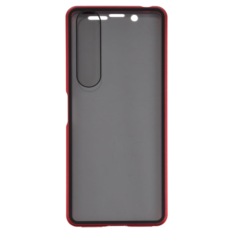 For Sony Xperia 1 III Anti-peeping Magnetic Double-sided Tempered Glass Phone Case
