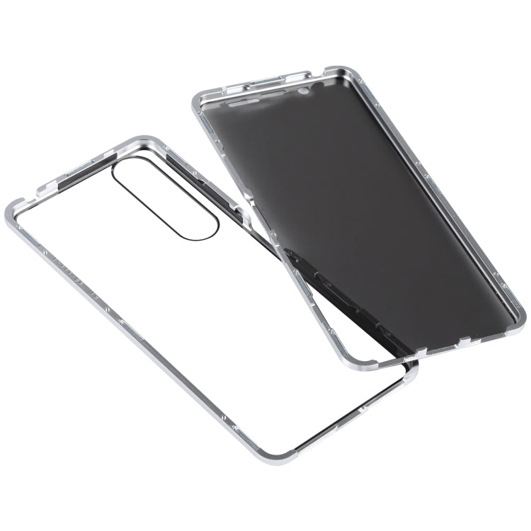 For Sony Xperia 1 III Anti-peeping Magnetic Double-sided Tempered Glass Phone Case