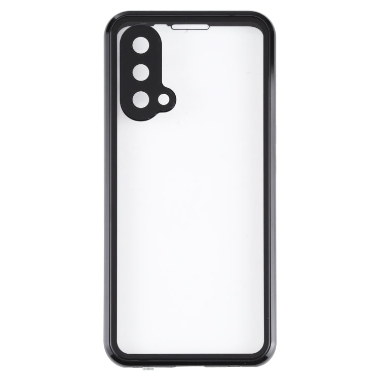 For OnePlus Nord CE 5G Full Cover Magnetic Metal Tempered Glass Phone Case