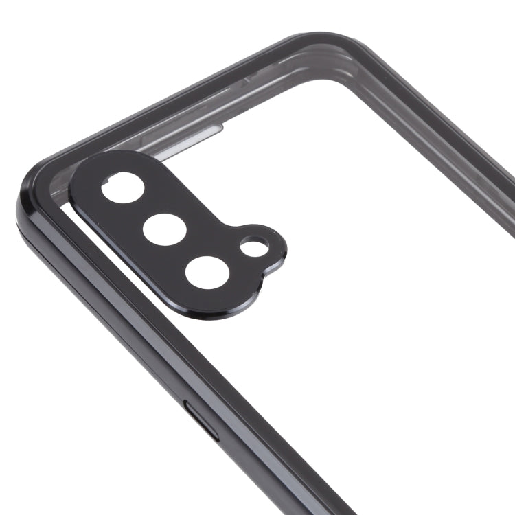For OnePlus Nord CE 5G Full Cover Magnetic Metal Tempered Glass Phone Case
