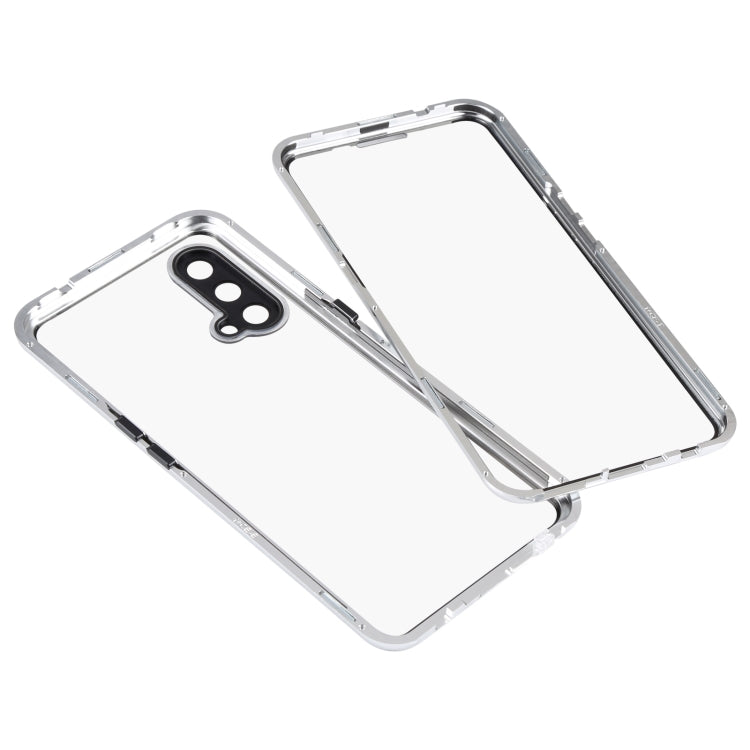 For OnePlus Nord CE 5G Full Cover Magnetic Metal Tempered Glass Phone Case