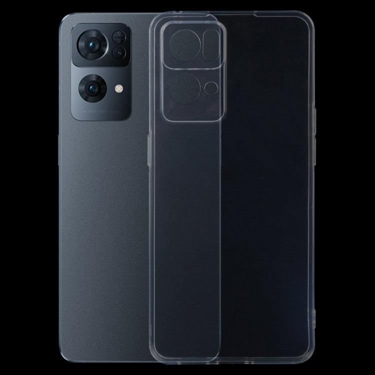 For OPPO Reno7 Pro 5G 0.75mm Ultra-thin Transparent TPU Phone Case