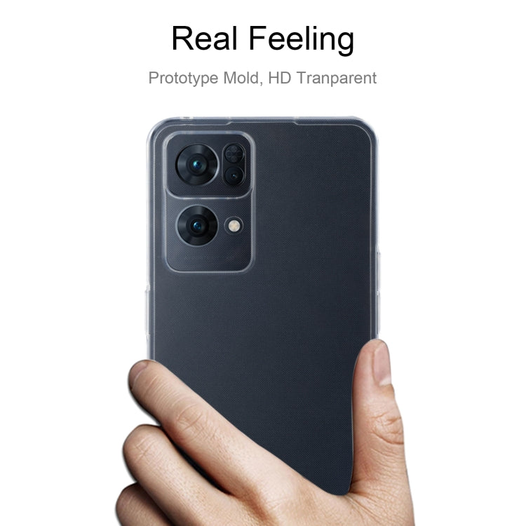 For OPPO Reno7 Pro 5G 0.75mm Ultra-thin Transparent TPU Phone Case