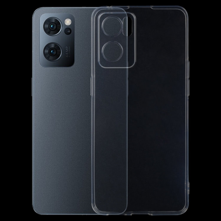 For OPPO Reno7 5G 0.75mm Ultra-thin Transparent TPU Phone Case